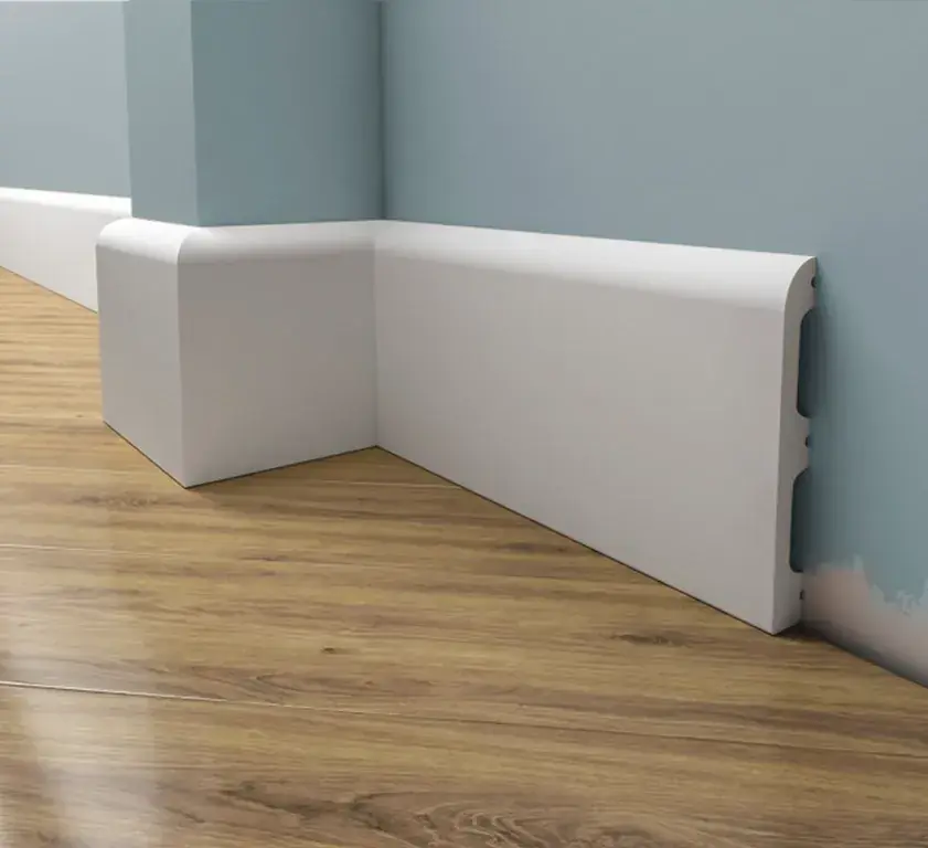 Listwa przypodłogowa malowana na biało LPC-10M (11×1,5×244cm) Ostatnia szansa