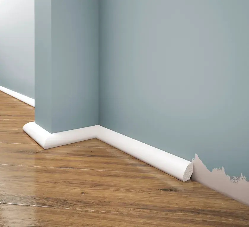 Wybór klientów Listwa przypodłogowa malowana na biało LPC-12M (1,9×1,9×244cm) Creativa