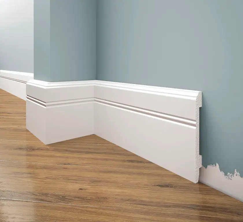 Listwa przypodłogowa malowana na biało LPC-18M (10,7×1,2×244cm) Creativa Tylko do końca tygodnia