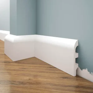 Bestseller Listwa przypodłogowa malowana na biało LPC-19M (10×1,9×244cm) Creativa