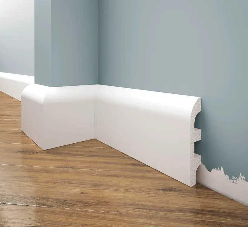Bestseller Listwa przypodłogowa malowana na biało LPC-19M (10×1,9×244cm) Creativa