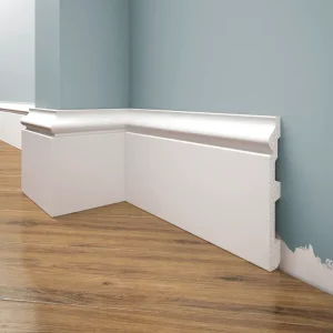 Oferta czasowa Listwa przypodłogowa malowana na biało LPC-22M (12×1,5×244cm) Creativa