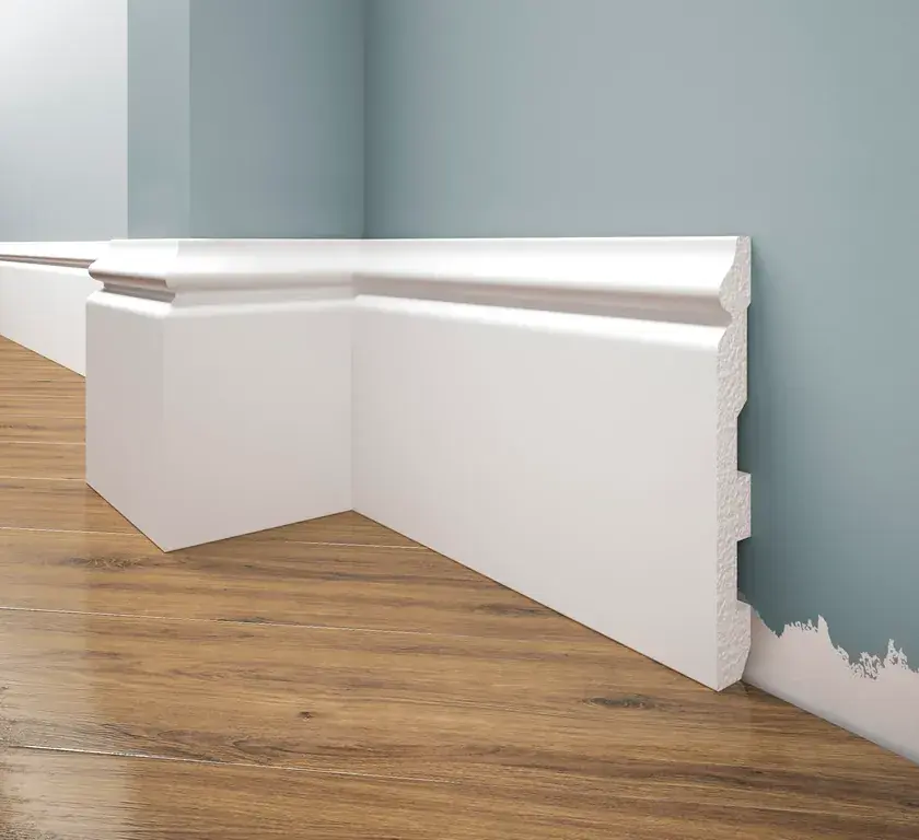 Listwa przypodłogowa malowana na biało LPC-24M (13,8×1,6×244cm) Creativa Cena promocyjna