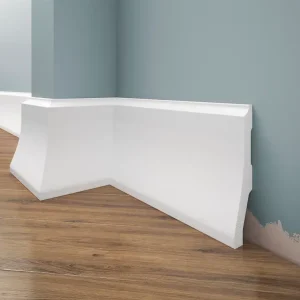 Listwa przypodłogowa malowana na biało LPC-34M (12×2,6×244cm) Creativa Hit cenowy