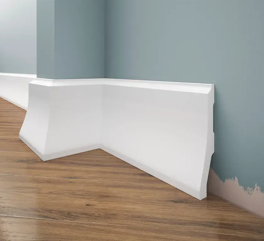 Listwa przypodłogowa malowana na biało LPC-34M (12×2,6×244cm) Creativa Hit cenowy