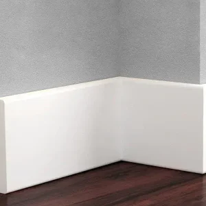 Łatwy zwrot Listwa przypodłogowa malowana na biało LPC-37M (7×1,2×244cm) Creativa