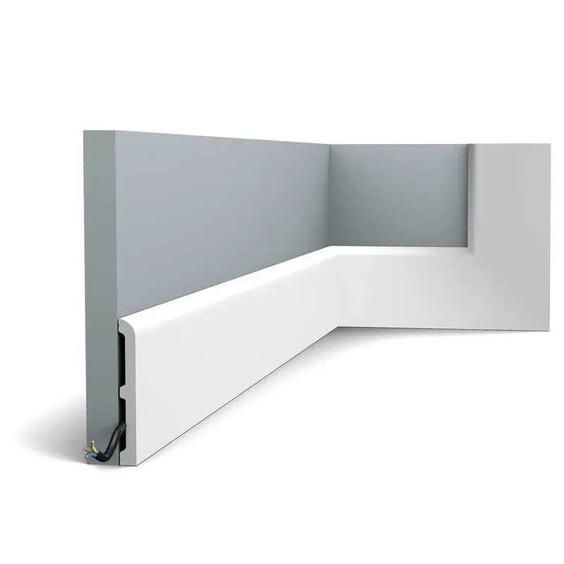 Listwa przypodłogowa malowana na biało SX184-RAL9003 (11×1,3×200cm) Orac Decor Szybka dostawa