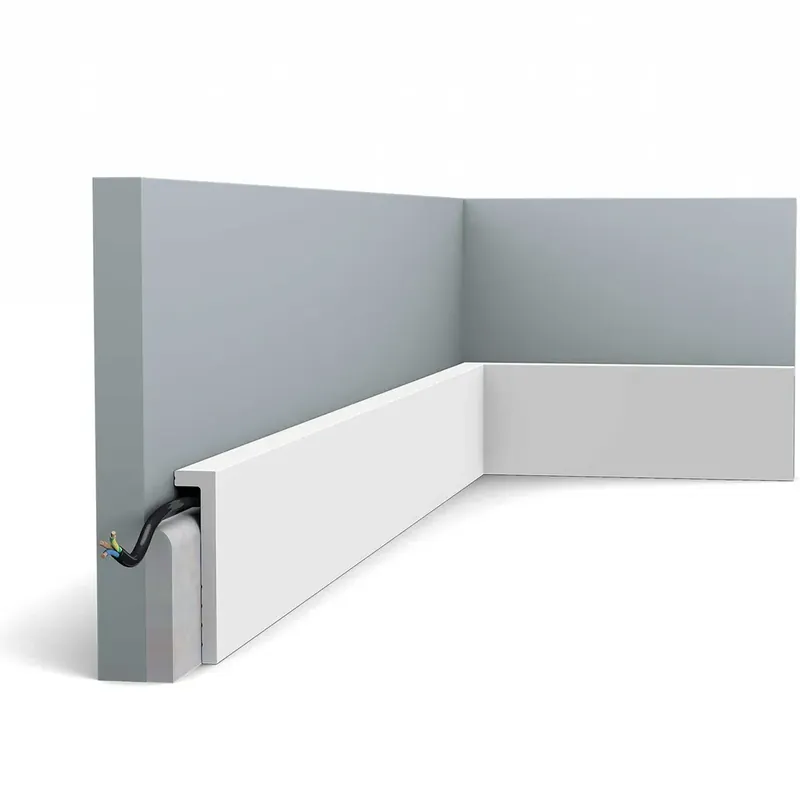 Ostatnia szansa Listwa przypodłogowa SX171-RAL9003 malowana na biało (10×2,2×200cm) Orac Decor