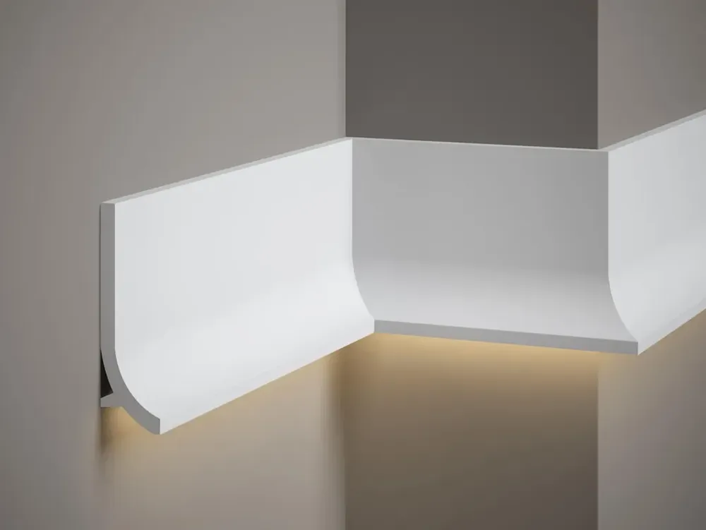 Tani Listwa oświetleniowa LED QS011P malowana na biało (13,5×4×200cm) Mardom Decor