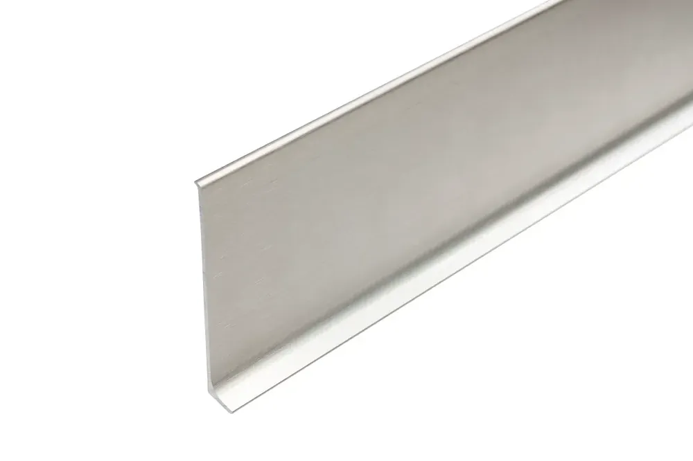 Bezpieczne zakupy Listwa przypodłogowa aluminiowa szczotkowana LP80 platyna EC43S (8×1×250cm) Creativa