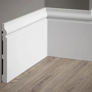Kup teraz Listwa przypodłogowa MD020P malowana na biało (19,8×1,9×200cm) Mardom Decor