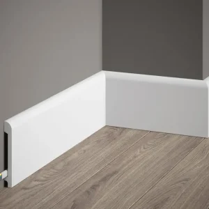 Listwa przypodłogowa MD236P malowana na biało (9,9×1,3×200cm) Mardom Decor Wyprzedaż
