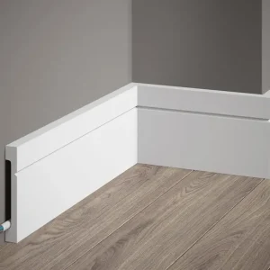 Listwa przypodłogowa MD356P malowana na biało (10,8×1,6×200cm) Mardom Decor Kup online