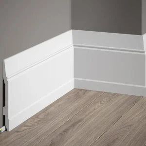 Listwa przypodłogowa MD361P malowana na biało (14,4×1,5×200cm) Mardom Decor Darmowy zwrot