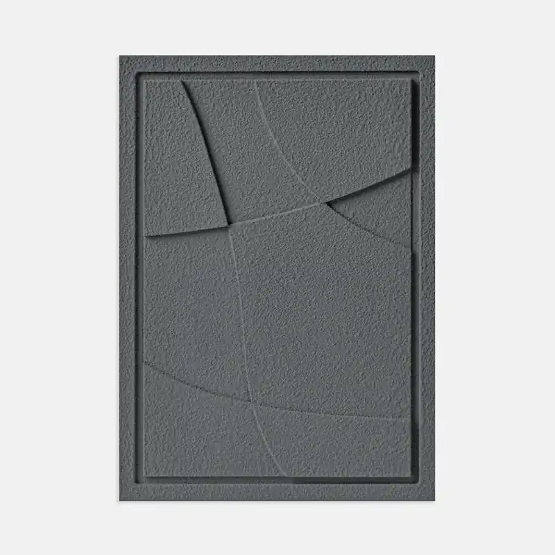 Kup online Obraz 3D relief 35 x 2 x 50 cm ABSTRACT IV Smokey Grey (2×50cm) Murso