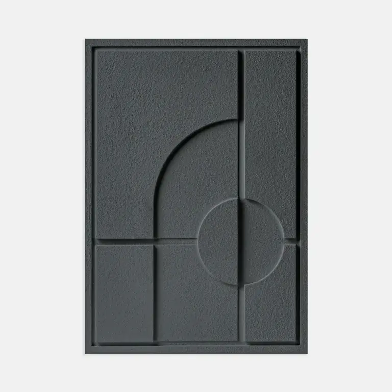 Do wyczerpania zapasów Obraz 3D relief 35 x 2 x 50 cm GEOMETRIC I Smokey Grey (2×50cm) Murso