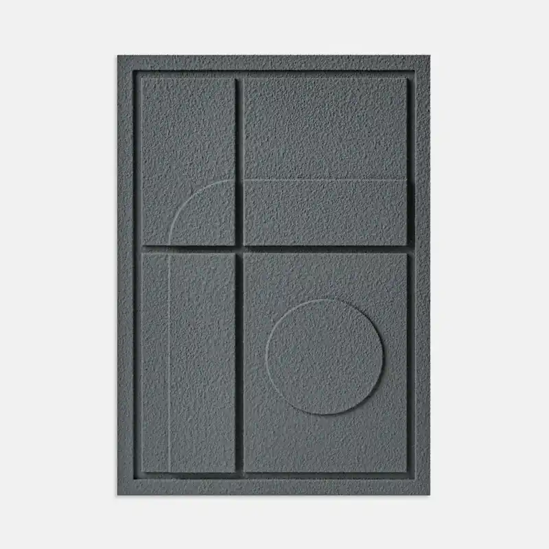 Obraz 3D relief 35 x 2 x 50 cm GEOMETRIC III Smokey Grey (2×50cm) Murso Bestseller