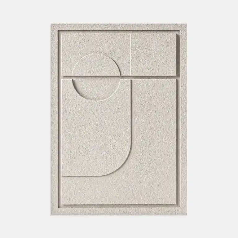 Do wyczerpania zapasów Obraz 3D relief 50 x 2 x 70 cm GEOMETRIC II Natural Cream (2×70cm) Murso