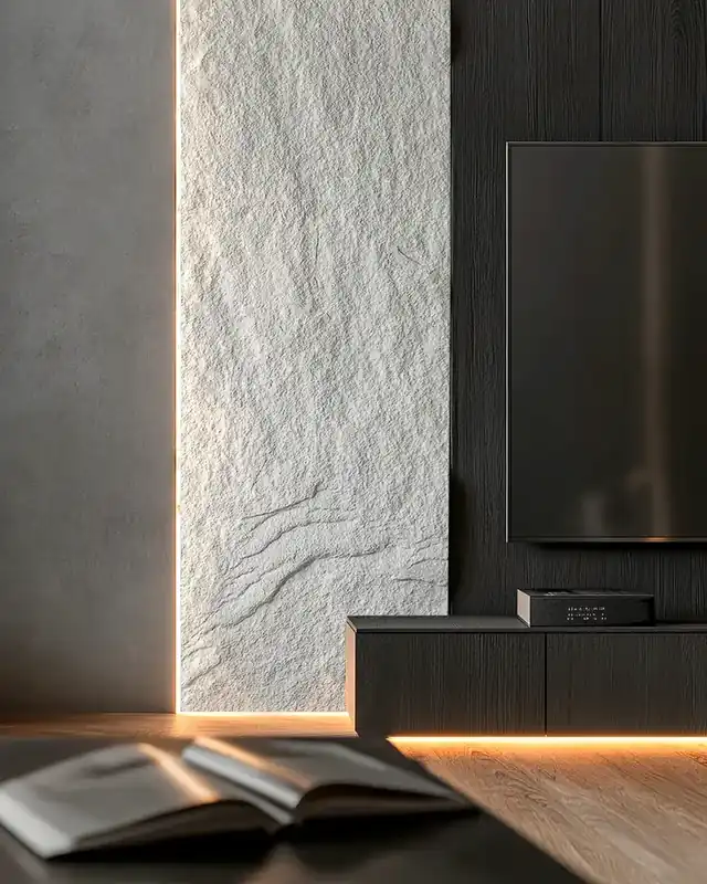 Panel ścienny 3D imitacja kamienia Santero H1 Puresense Stone Touch (80×4×260cm) Murso Taniej