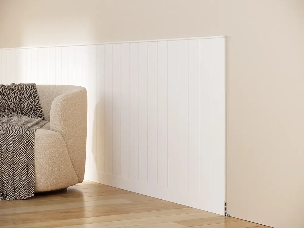 Hit cenowy Zakończenie lewe panela ściennego BW001LTP malowana na biało 200 cm (12×1,2×200cm) Mardom Decor