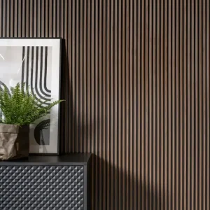 Nowość Lamele ścienne panel Stretto dąb ciemny L0104 (12×1,2×270cm) Mardom Decor