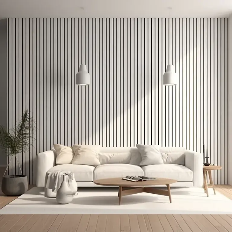 Niska cena Lamele ścienne panel Medio biały L0201T 200 cm (12,1×1,2×200cm) Mardom Decor