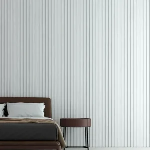 Oferta limitowana Lamele ścienne panel premium Medio L0201P malowane na biało (12,1×1,2×270cm) Mardom Decor