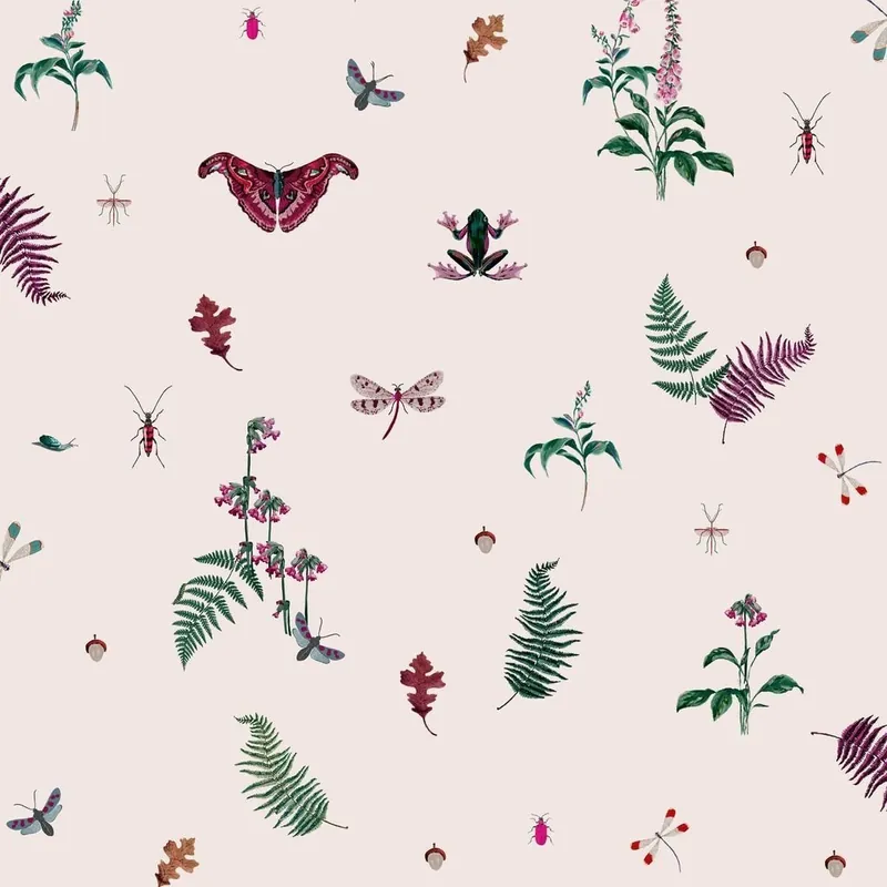 Oferta limitowana Tapeta ścienna z motywem owadów i roślin 118565 Joules