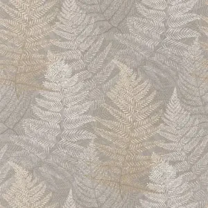 Oferta limitowana Tapeta ścienna w szaro-brązowe liście paproci California 88811717 Casadeco