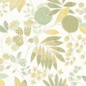 Obniżka ceny Tapeta ścienna tło białe botaniczna California 88807171 Casadeco