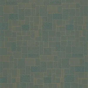 Tapeta ścienna tło zielone geometryczna w linie Kyoto 88766755 Casadeco Darmowa dostawa