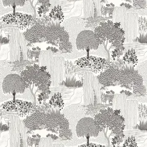Bestseller Tapeta ścienna szare tlo z motywen roślinnym Kyoto 88729015 Casadeco