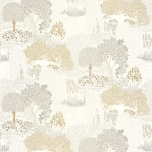 Wyjątkowa oferta Tapeta ścienna z motywem roślinnym Kyoto 88721788 Casadeco