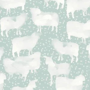 Wyjątkowa oferta Tapeta ścienna dziecięca owieczki Be Happy HAP302 Zoom