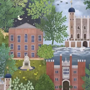 Tapeta ścienna kolorowy krajobraz miasteczko Historic Royal Palaces – Great Masters 118/1001 Cole & Son Oferta limitowana