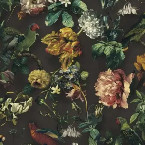 Tapeta ścienna kwiaty kwiatki ptaki ptaszki Museum 307300 Eijffinger Obniżka ceny