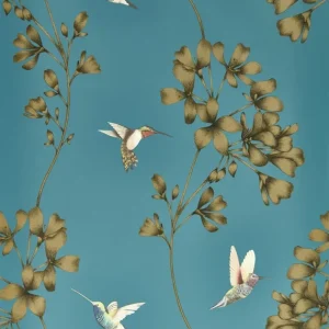 Tapeta ścienna kwiatki ptaki kolibry Colour 112604 Harlequin Wybór klientów