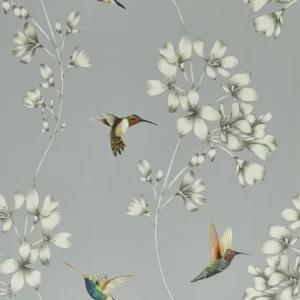 Tapeta ścienna kwiatki ptaki kolibry Colour 112605 Harlequin Rabat