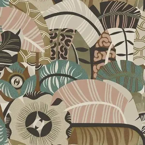 Obniżka ceny Tapeta ścienna roślinna Swedish Designers Hypnotic Safari 2067 Boråstapeter