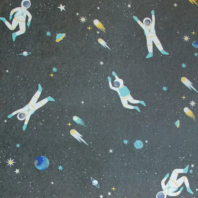 Wysoka jakość Tapeta ścienna dziecięca kosmos astronauci Great Kids Super Space 26833-HTM Hohenberger