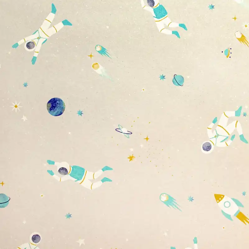Oferta czasowa Tapeta ścienna dziecięca kosmos astronauci Great Kids Super Space 26831-HTM Hohenberger