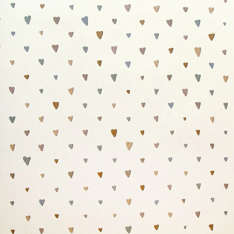 Super okazja Tapeta ścienna dziecięca Great Kids Colored Hearts 26814-HTM Hohenberger