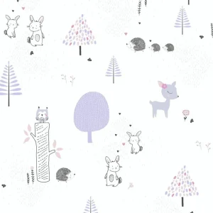 Wyprzedaż Tapeta ścienna dziecięca w zwierzątka Little Love 38117-1 AS Creation