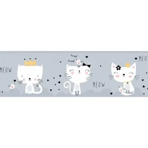 Darmowa dostawa Border ścienny w koty kotki Lovely Kids 40374-2 AS Creation