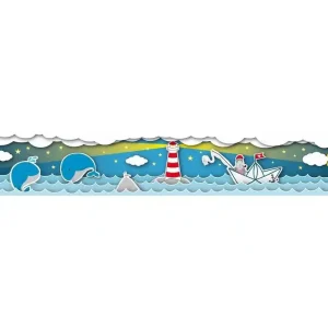 Border ścienny morze statki wieloryby Lovely Kids 40373-4 AS Creation Tani