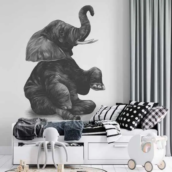 Oferta czasowa Tapeta dla dzieci - HUGE ELEPHANT