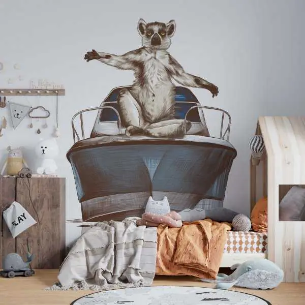 Tapeta dla dzieci - LEMUR BOAT Kup online