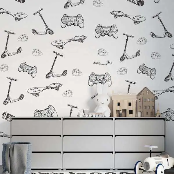 Tapeta dla dzieci - GAME AND SPORT Wyjątkowa oferta