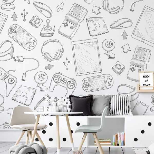Darmowy zwrot Tapeta dla dzieci - GAMER HEAVEN
