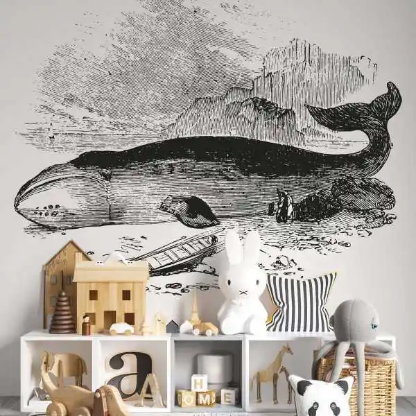 Niska cena Tapeta dla dzieci - WHALE REST